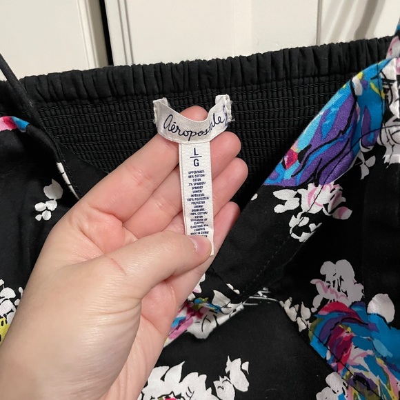 Aeropostale Black Floral Dress - Picture 4 of 4